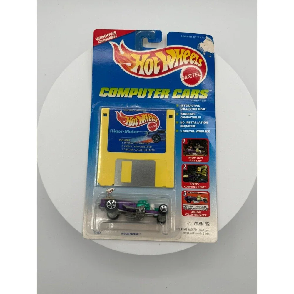NIP 1996 Hot Wheels Computer Cars Rigor-Motor Purple 15452